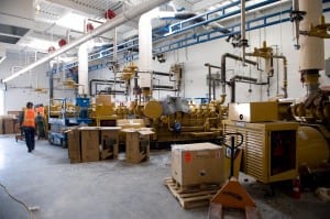 Photo of Columbia Ridge power plant generators.
