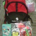 Photo of emergency preparedness kit.