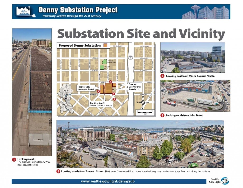 Map of Denny Substation site.