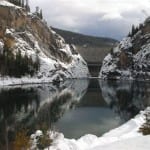 Photo of Boundary Dam in winter.