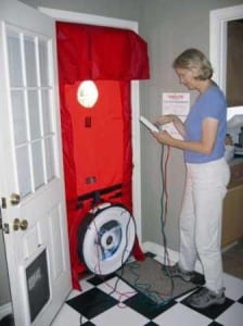 Photo of home energy audit.