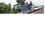Photo of solar panel installation.