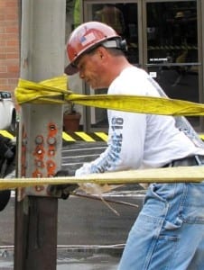 Photo of Ironworker Eric Colville.