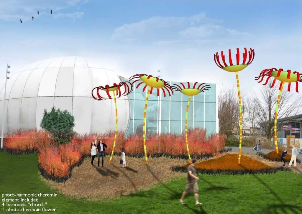 Artist's depiction of the Solar Bloom project.