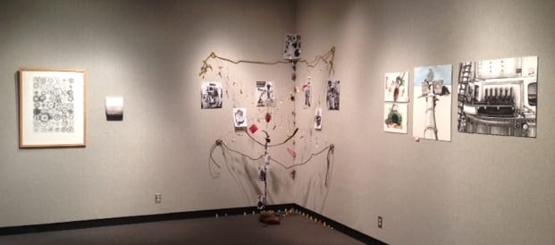 Photo of some of the art from the Duwamish Residency.