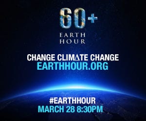 Earth Hour logo.