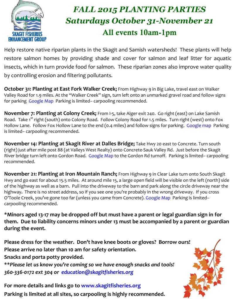 Microsoft Word - Fall 2015 planting flyer with minors note