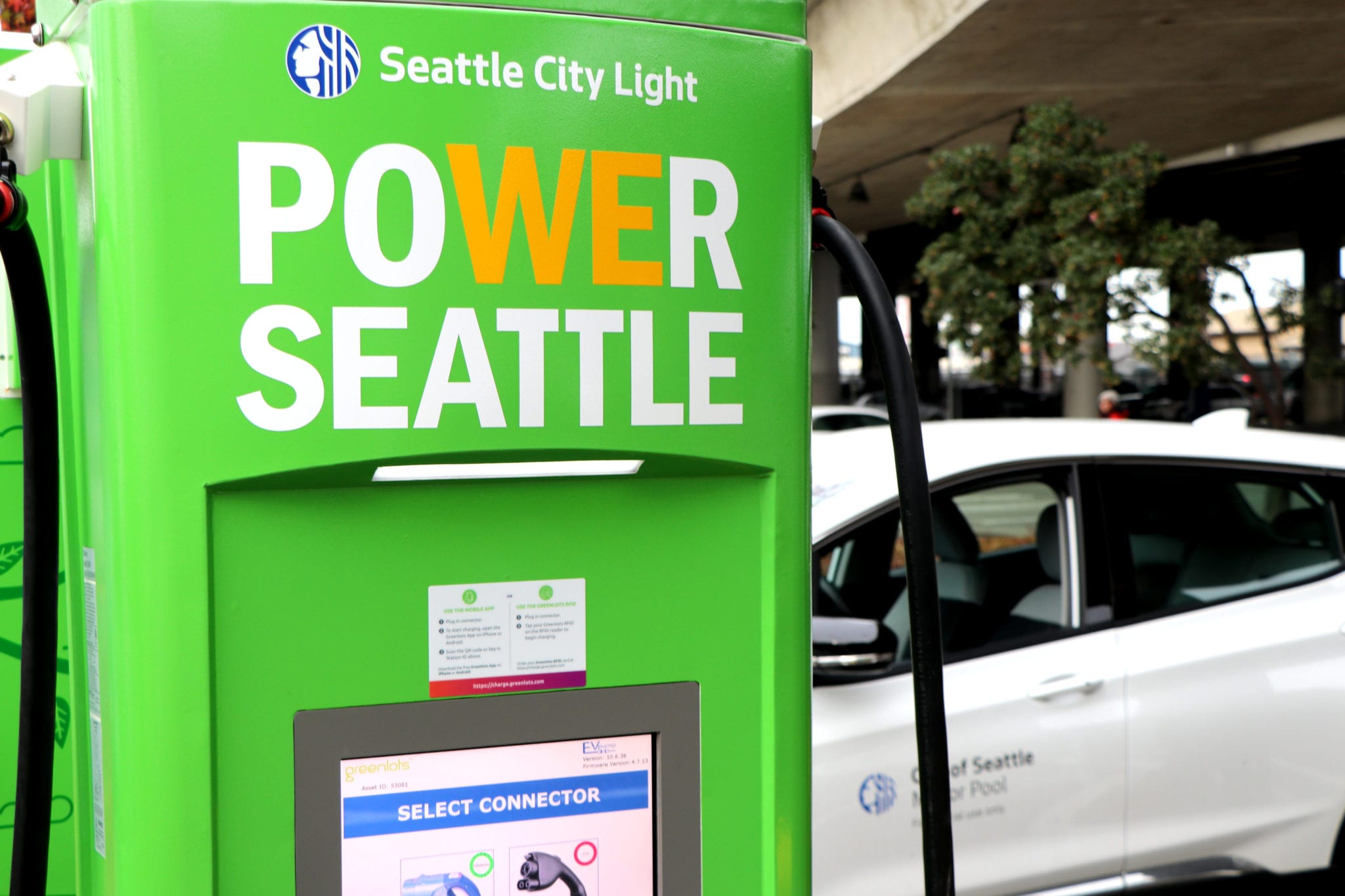 Electric car on sale charging points