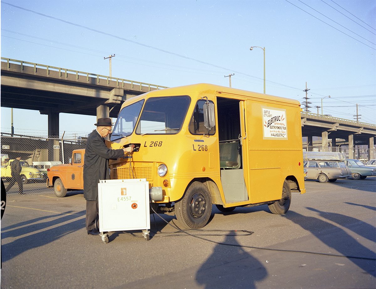Electric powered repair truck from 1971