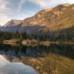 Mountain and reflection