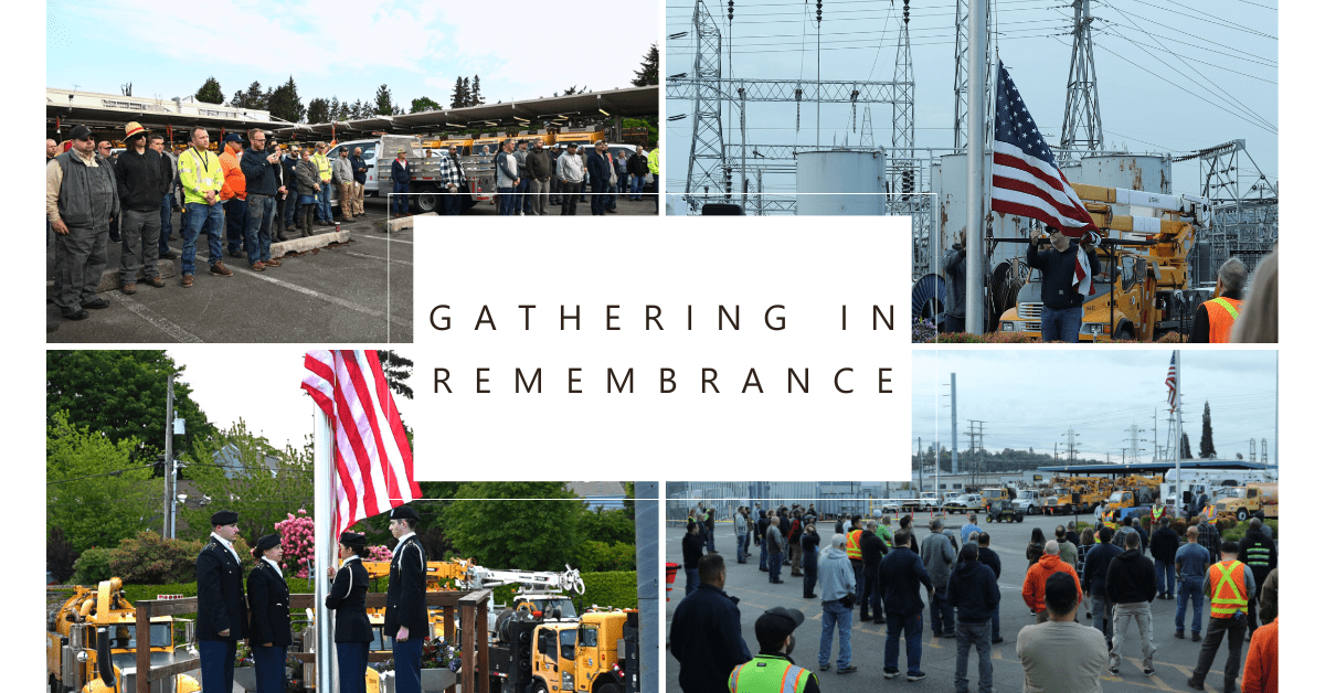 Collage of Memorial Day events at North and South service centers